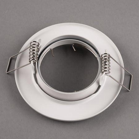 Svietidlo HALOGEN na zapustenú montáž Pohyblivé kruhové svietidlo AURELI White Sheet MR16 GU10