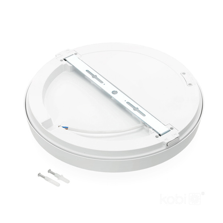 LED stropné svietidlo do kúpeľne Povrchová montáž 18W 1890lm 4000K 120° biela IP65 Nairos Kobi