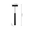 LED závesné svetlo pre magnetickú lištu 7W 700lm 4000K Neutral CRI90 36° 48V Black Luxo Masterled