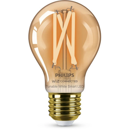 LED žiarovka E27 A60 7W = 50W 640lm 2000-5000K TW FILAMENT Amber Smart SMART WiFi Bluetooth App WiZ Philips