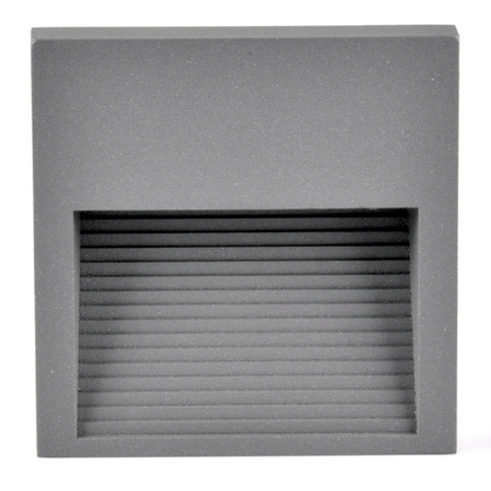 Schodiskové svietidlo 3W 50lm 4000K, neutrálna biela sivá IP44 Q LED Sanico Goldlux