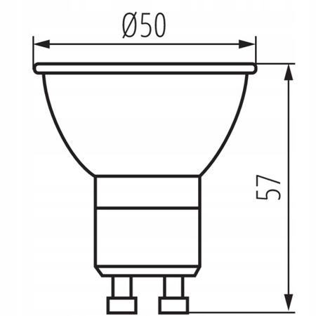 LED žiarovka PAR16 7W = 60W 575lm 4000K neutrálna biela CRI95 110° Strieborná IQ-LEDDIM Kanlux