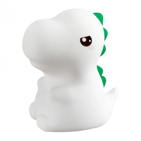 Detské LED nočné svetlo 1W 3000K teplá biela + viacfarebné RGB dobíjacie 1200mAh biele T-REX MARY'S