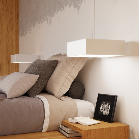 Stropné svietidlo Plafond 2x E27 Square White Minimalist Horus Sollux