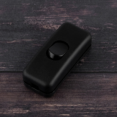 Kolískový spínač pre nacvakávací kábel čierny