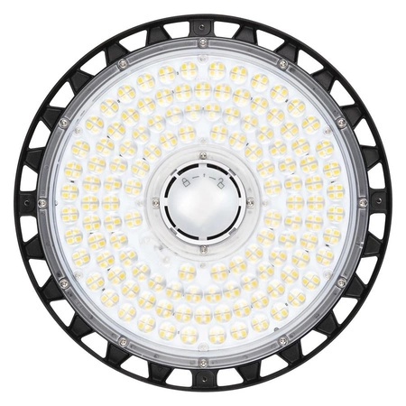 LED priemyselné svietidlo 147W 22000lm 4000K, neutrálna biela so súmrakovým snímačom pohybu čierne IP65 IK08 High Bay Gen 4 Ledvance
