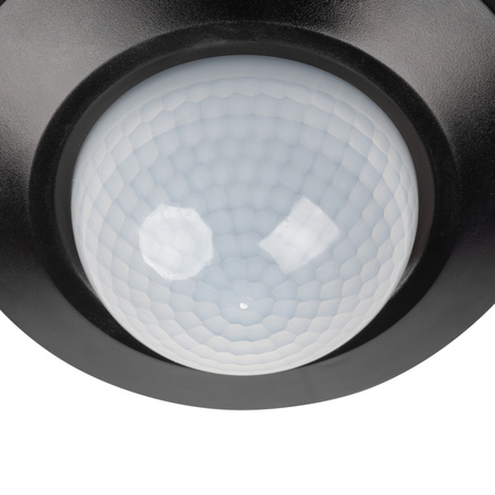 PIR senzor pohybu 20m 360° vnútorný povrchový čierny SENTO KANLUX