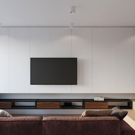 SPOT TUBA GU10 Cylindrické biele moderné stropné svietidlo Tiube Sollux na povrchovú montáž