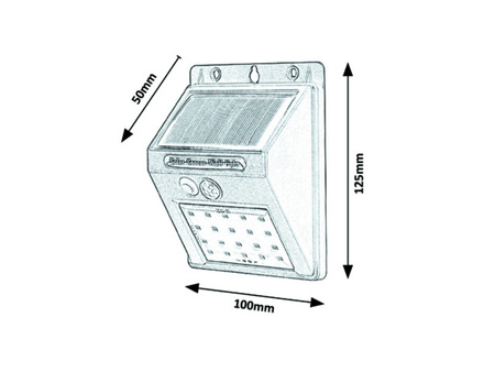 Vonkajšie nástenné LED svietidlo 1,3 W 100 lm 4000K IP44 so senzorom pohybu čierne Industrial Ostrava Rabalux