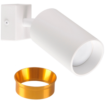 GU10 Biele zlato MARIBEL Sanico Goldlux nástenné a stropné bodové svietidlo