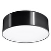 Stropné svietidlo Plafond E27 Round Black Minimalist Arena Sollux