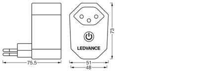 CH 230V 10A SMART+ WiFi Zásuvka Ledvance smart