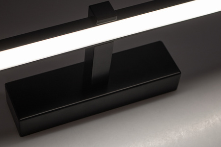 Svietidlo nad zrkadlo VENUS LED kúpeľňové nástenné svietidlo 18W 1100lm čierne neutrálna biela 90cm