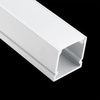 eloxovaný hliníkový profil pre LED KM38 Silver Povrchová montáž 2 m + Mliečny kryt + Koncové krytky