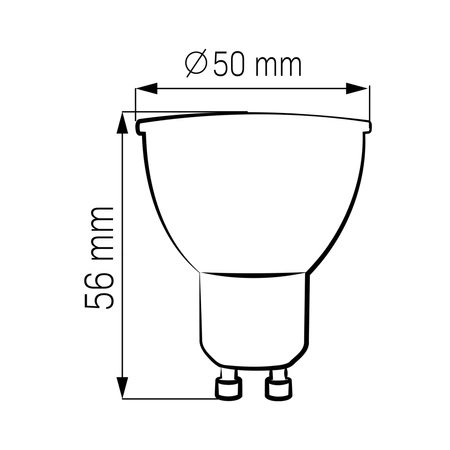 LED žiarovka GU10 10W 1000lm 4000K neutrálna biela 120° Sanico Goldlux