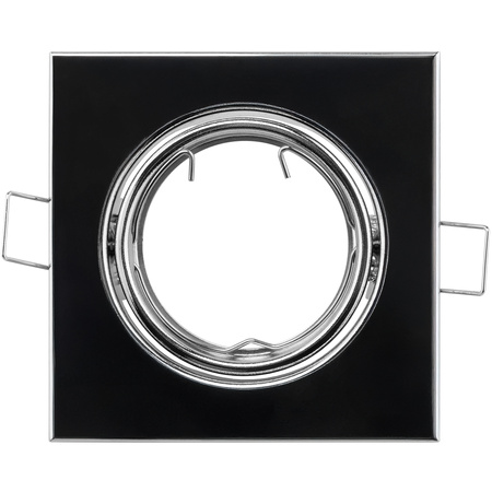 6x Halogénové svietidlo na zapustenú montáž Pohyblivé štvorcové svietidlo PICTOR Chrome Sheet MR16 GU10 LUMILED