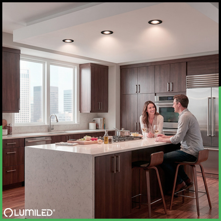 Halogénové svietidlo na zapustenú montáž Pohyblivé okrúhle čierne GU10 MR16 VENTUS Lumiled