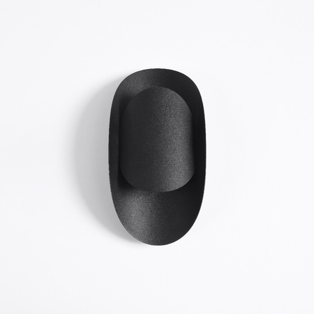 Nástenné svietidlo Nástenné svietidlo G9 Oval Black Modern Tear Sollux