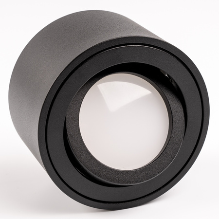 Povrchová montáž HALOGEN TUBE Spot Moving Round Black 50mm + LED náplň 5W 3000K AMAT-S LUMILED