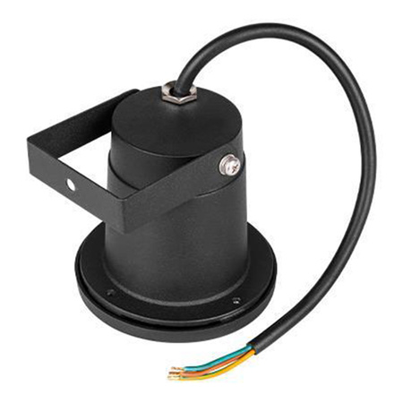 Záhradná lampa s reflektorom LED 3x GU10 čierna IP65 IK08 10cm Masterled