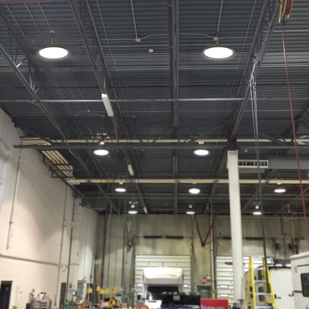 Svietidlo LED High-Bay 100W 16200lm 5000K neutrálna biela 90° IP65 IK07 mAh Pendant Black VIDEX