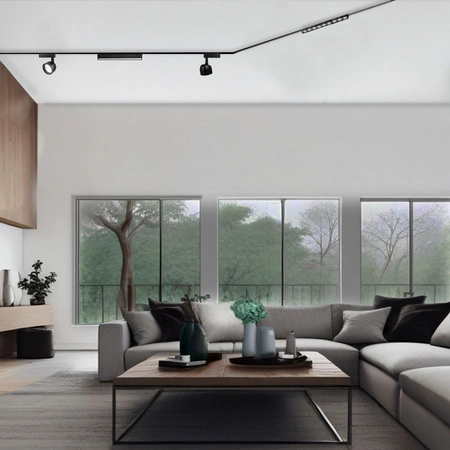 Magnetické koľajnicové svetlo LED 18W 1700lm 4000K neutrálna biela CRI90 36° čierna VIDEX