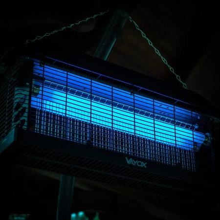 Insekticídna lampa Elektrická pasca UV 120m2 30W na muchy Komáre Hmyz VAYOX