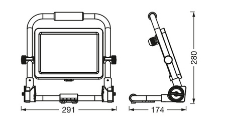 LED reflektor reflektor pracovné svetlo 50W 5400lm 6500K Prenosné halogénové pracovné svetlo Ledvance