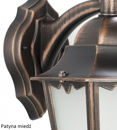 Vonkajšia záhradná lampa fasádna KINKIET LED Retro Classic II K 3012/1/DH E27 Su-Ma