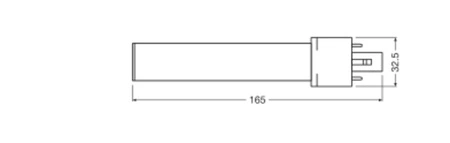 LED žiarivka G23 4W = 9W 550lm 6500K studená biela 120° DULUX Osram