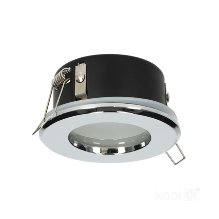 Halogénové zapustené bodové svietidlo GU10 Chrome Round Kobi