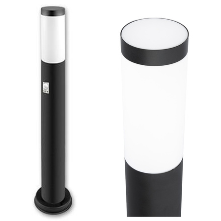 Záhradný stojaci vonkajší stĺp E27 čierny IP44 Manila 65 cm Masterled