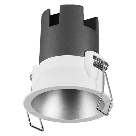 LED zapustené stropné zapustené bodové svietidlo 5W 400lm 4000K, neutrálna biela sieť biela strieborná Downlight Slim Ledvance