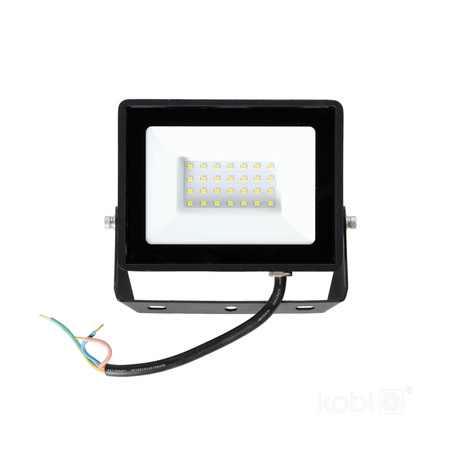 LED reflektor Vonkajšie záhradné 30W 2505lm 6500K Studené 120° IP65 IK05 Čierna MH Kobi
