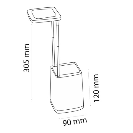 Stolová lampa na stôl 4,2 W 190 lm 3000K, teplá biela fialová Helsinki Sanico Goldlux