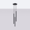 Závesné stropné svietidlo 3x G9 Tubular Black Modern Arche Sollux