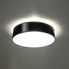 Povrchové stropné svietidlo 4x E27 Plafond Round Black Minimalist Arena Sollux