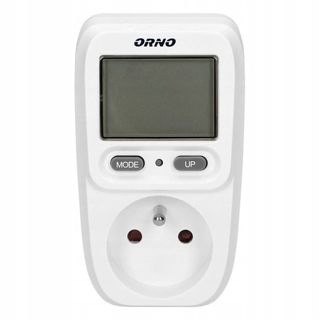 Merač spotreby elektrickej energie s LCD displejom Merač spotreby elektrickej energie pre zásuvku ORNO