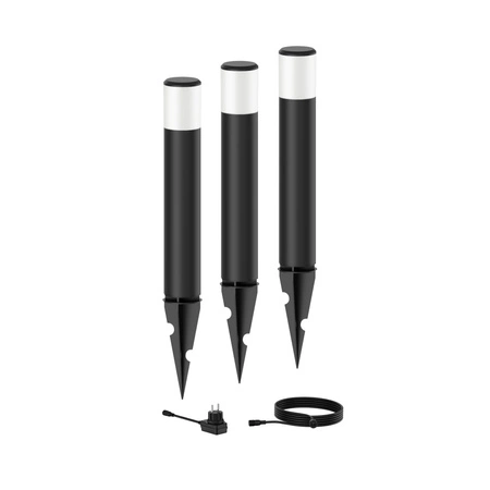 3x LED vonkajšia rúrka 52,5cm 1,5W 180lm 2700K + napájací zdroj Philips Purex