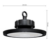 Priemyselná lampa LED High Bay 150W 22500lm 4000K Neutral 90° Stmievateľná čierna IP65 Masterled