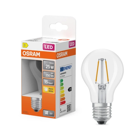 LED žiarovka P45 E14 3,4W = 40W 470lm 2700K teplá biela 300° Filament STAR CLASSIC Osram