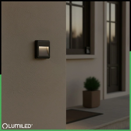 Vonkajšie záhradné schodisko Nástenná lampa CCT 3000-6500K LED 4W IP65 VIREO LUMILED