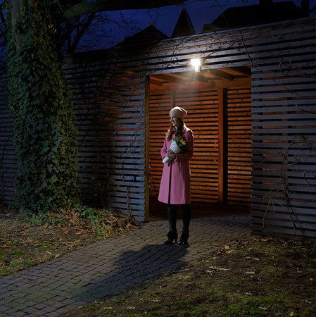 LED reflektor Vonkajší reflektor 30W 2700lm 3000K IP44 sivý so senzorom pohybu a súmraku Endura Ledvance