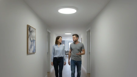 Stropné svietidlo LED 24W 1900lm 4000K neutrálna bielavymeniteľným čiernym alebo bielym rámom Ecolight