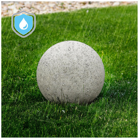 Vonkajšia lampa Sphere E27 Grey IP65 Záhradná guľa Kobi