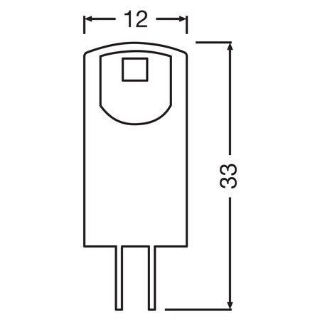 LED žiarovka G4 0,6W = 5W 55lm 2700K teplá biela 12V 320° LED PIN Osram