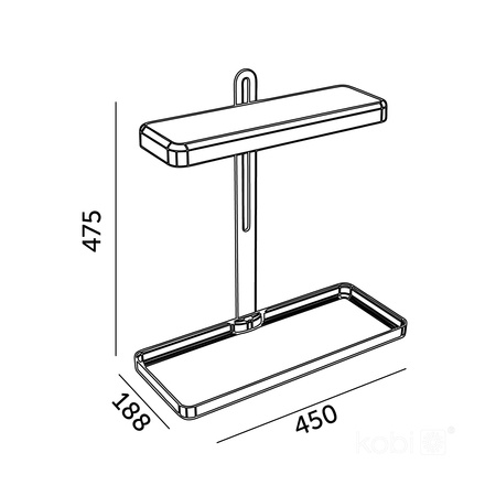 LED lampa na podporu rastu rastlín 20W 1200lm 3000K, teplá biela 110° biela Bloom Kobi