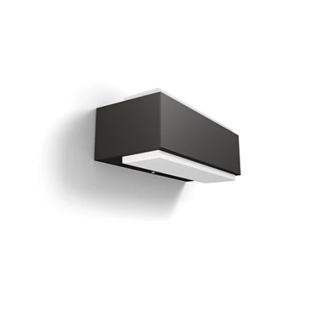 Záhradné nástenné svietidlo Vonkajšia fasádna LED lampa 9W 1000lm 4000K IP44 Anthracite Stratosphere Philips