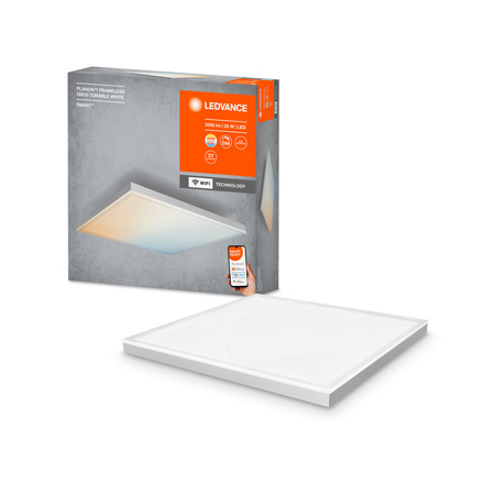 LED bezrámový povrchový panel 20W 1600lm CCT stmievateľný 30x30cm biely SMART+ WiFi bezrámový Ledvance