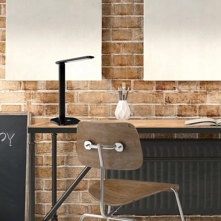 LED 9W CCT 3v1 3500-6500K Školská stolná lampa USB čierna